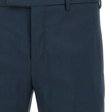 PT Torino Blue Virgin Wool Dress Pants