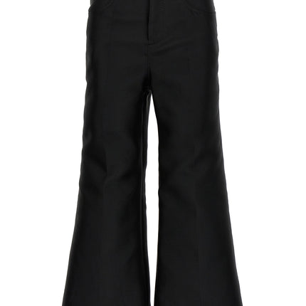 Giambattista Valli Black Polyester Flared Pants