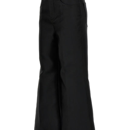 Giambattista Valli Black Polyester Flared Pants