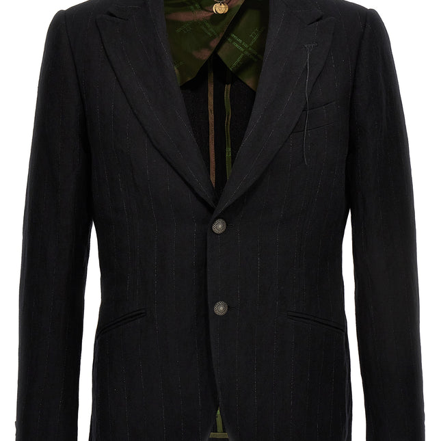 MAURIZIO MIRI Black Cotton Blazer
