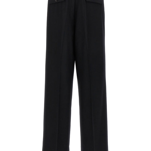 CELLAR DOOR Black Virgin Wool Dress Pants
