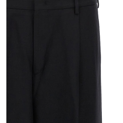 CELLAR DOOR Black Virgin Wool Dress Pants