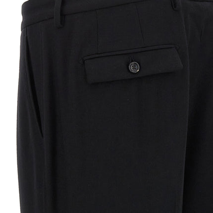 CELLAR DOOR Black Virgin Wool Dress Pants