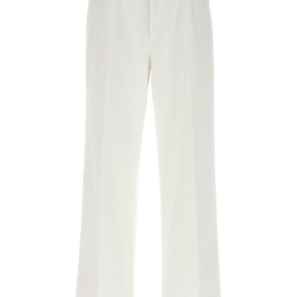 CELLAR DOOR White Cotton Casual Pants