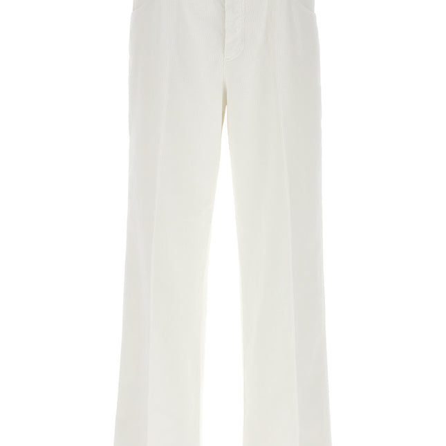 CELLAR DOOR White Cotton Casual Pants