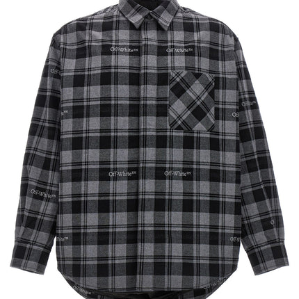 Off-White Gray Cotton Shell Jacket