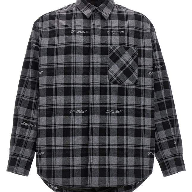 Off-White Gray Cotton Shell Jacket