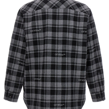 Off-White Gray Cotton Shell Jacket