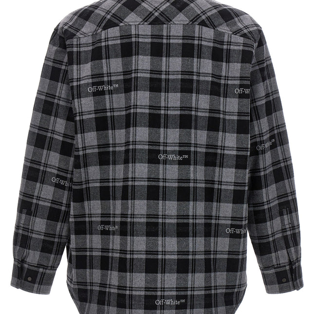 Off-White Gray Cotton Shell Jacket
