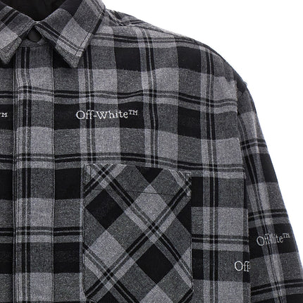 Off-White Gray Cotton Shell Jacket