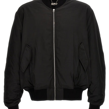 1989 Studio Black Polyester Bomber