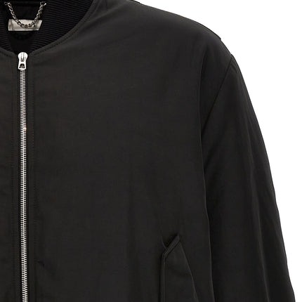 1989 Studio Black Polyester Bomber