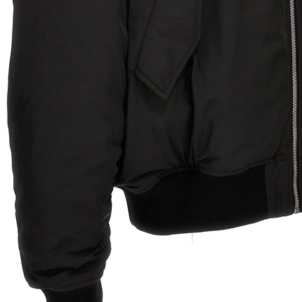 1989 Studio Black Polyester Bomber