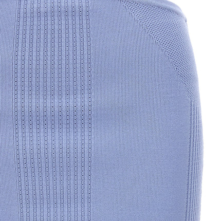 Hervé Léger Blue Viscose Long Skirt