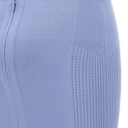 Hervé Léger Blue Viscose Long Skirt