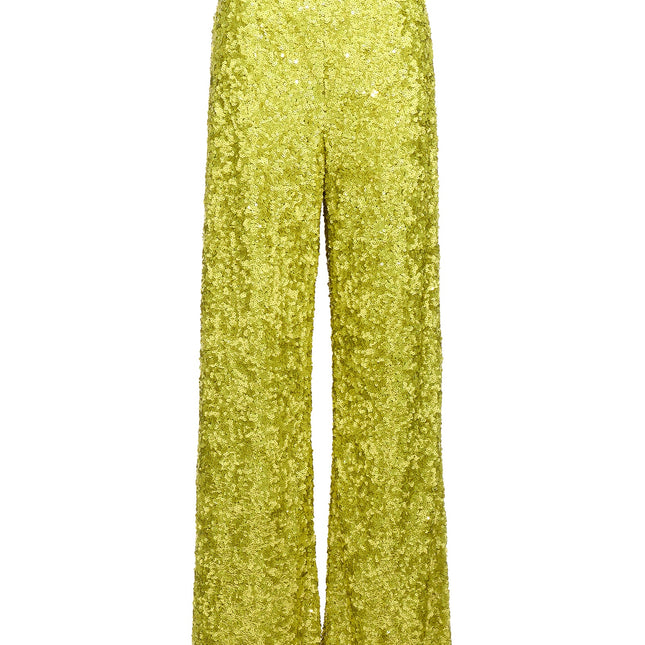 Ermanno Scervino Bicolor Polyamide Flared Pants