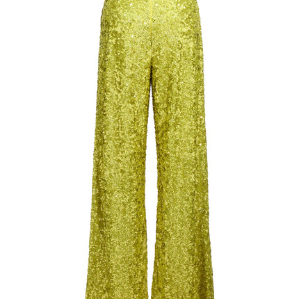 Ermanno Scervino Bicolor Polyamide Flared Pants