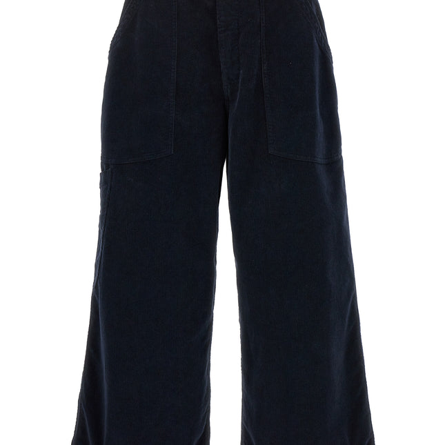 CELLAR DOOR Blue Cotton Casual Pants