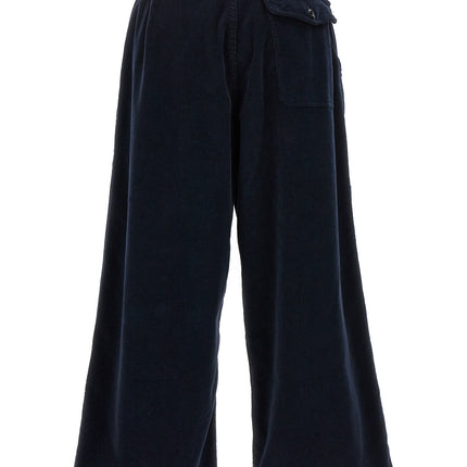CELLAR DOOR Blue Cotton Casual Pants