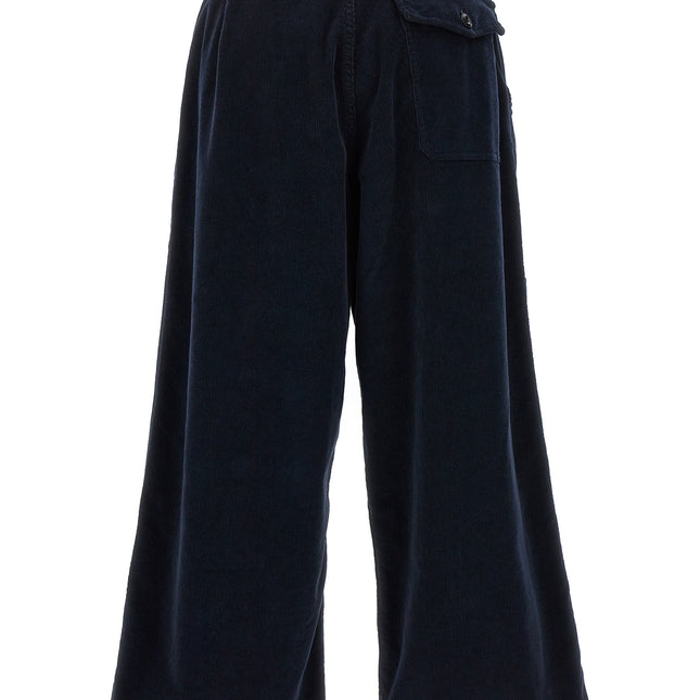 CELLAR DOOR Blue Cotton Casual Pants