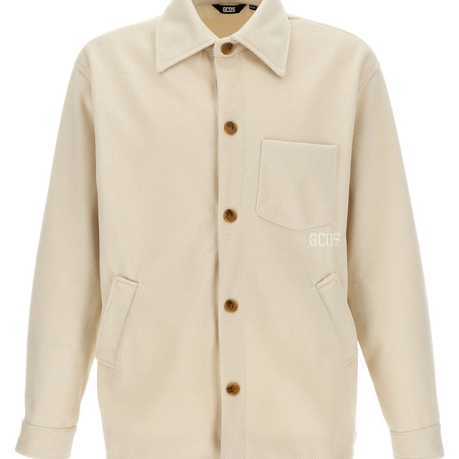 GCDS White Polyester Jacket