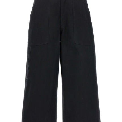 CELLAR DOOR Black Cotton Casual Pants