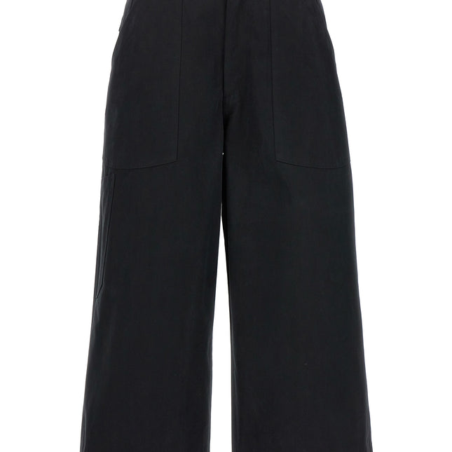 CELLAR DOOR Black Cotton Casual Pants