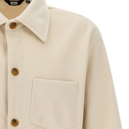 GCDS White Polyester Jacket