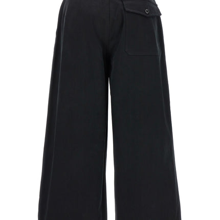 CELLAR DOOR Black Cotton Casual Pants