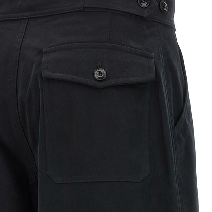CELLAR DOOR Black Cotton Casual Pants