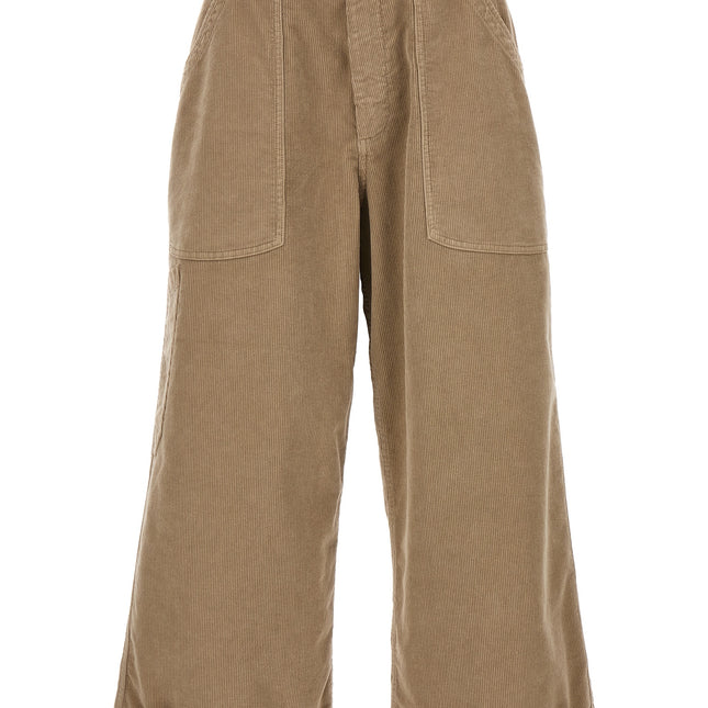 CELLAR DOOR Beige Cotton Casual Pants