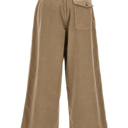 CELLAR DOOR Beige Cotton Casual Pants