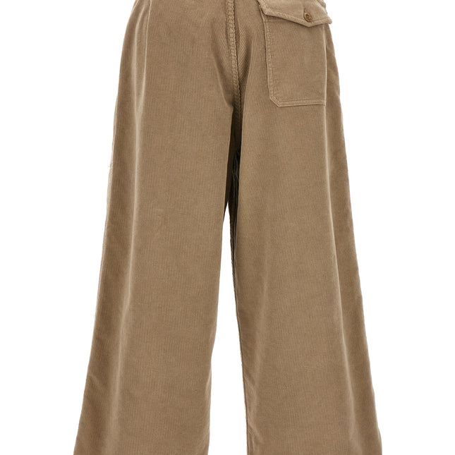 CELLAR DOOR Beige Cotton Casual Pants