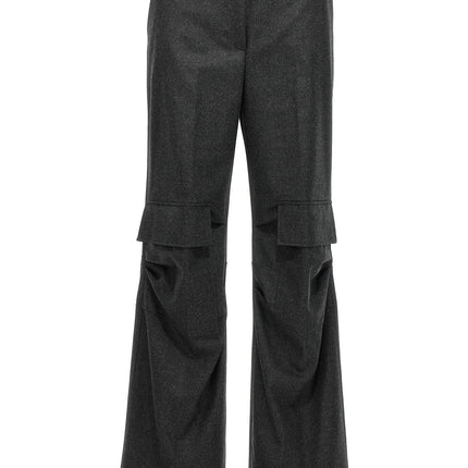P.A.R.O.S.H. Gray Virgin Wool Cargo Pants