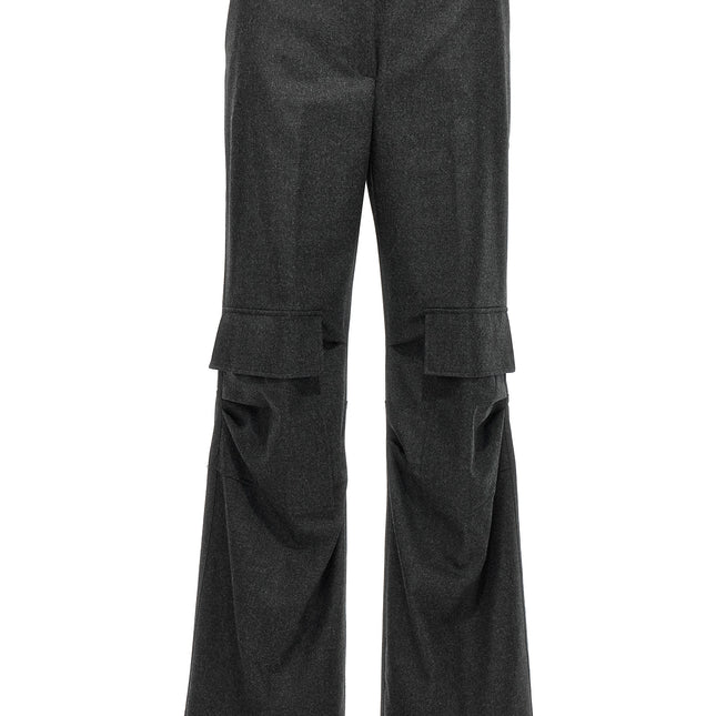 P.A.R.O.S.H. Gray Virgin Wool Cargo Pants