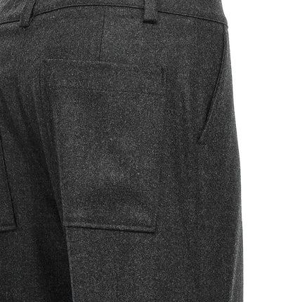 P.A.R.O.S.H. Gray Virgin Wool Cargo Pants