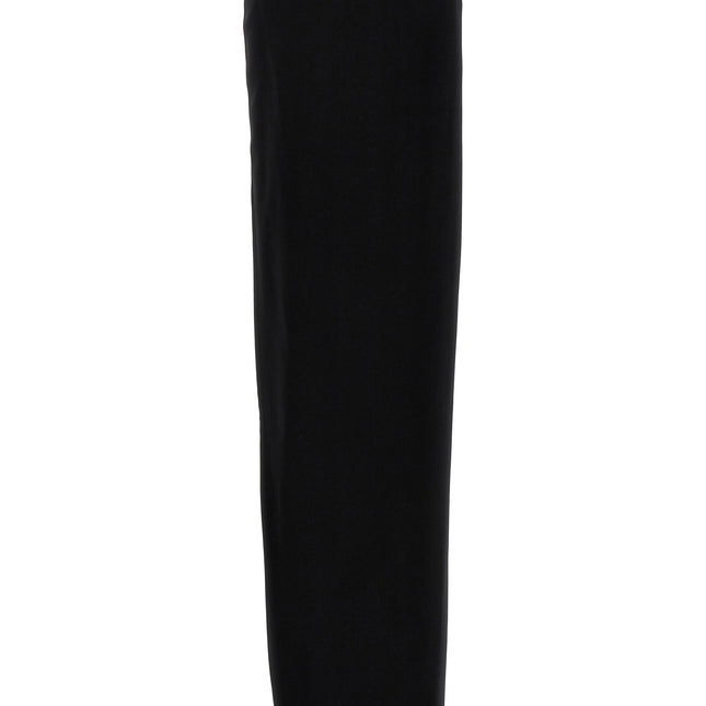 Ann Demeulemeester Black Lamb Leather Mini Skirt
