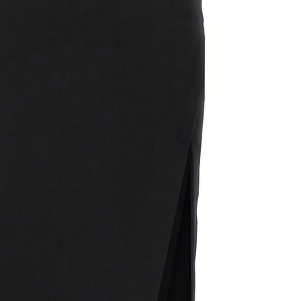 Ann Demeulemeester Black Lamb Leather Mini Skirt