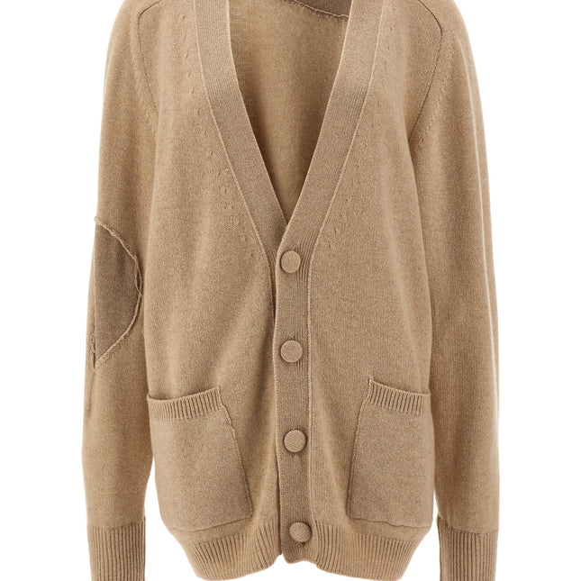 RAMAEL Beige Cashmere Cardigan