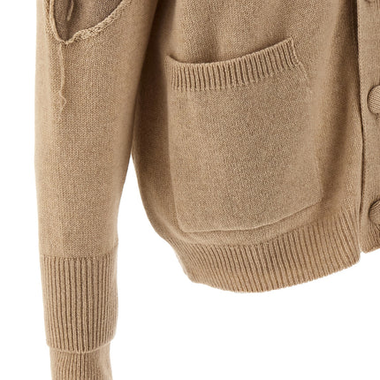 RAMAEL Beige Cashmere Cardigan