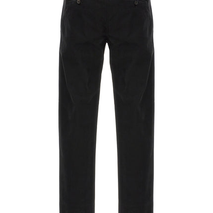 Department 5 Black Cotton Casual Pants