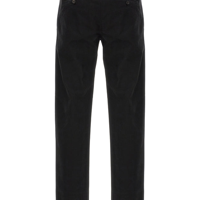 Department 5 Black Cotton Casual Pants