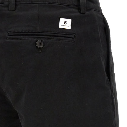 Department 5 Black Cotton Casual Pants