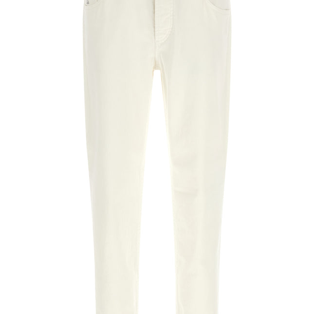 Brunello Cucinelli White Cotton Jeans Denim