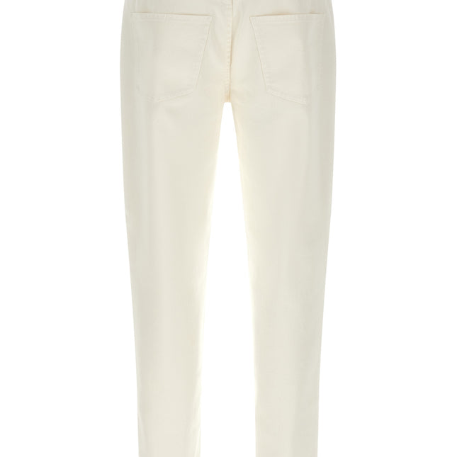 Brunello Cucinelli White Cotton Jeans Denim