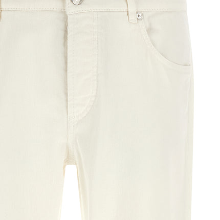 Brunello Cucinelli White Cotton Jeans Denim
