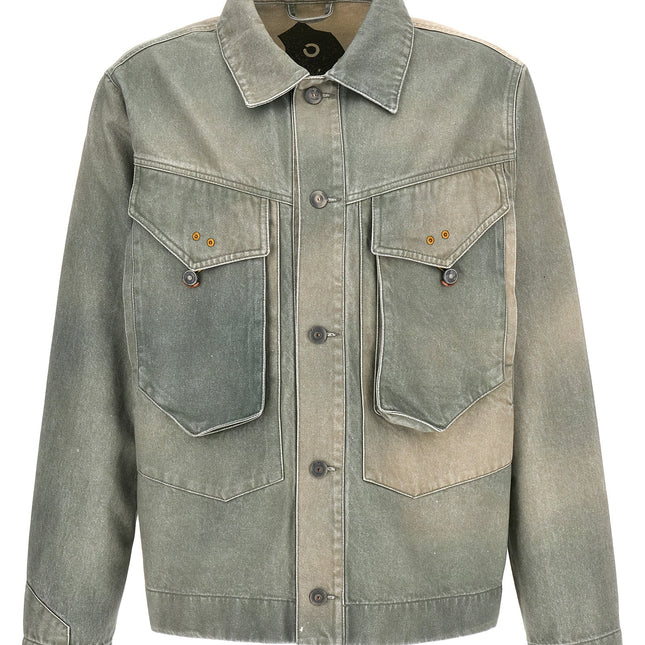 Objects IV Life Bicolor Cotton Denim Jacket