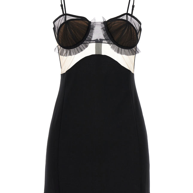 Nensi Dojaka Black Viscose Short Dress
