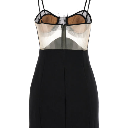 Nensi Dojaka Black Viscose Short Dress