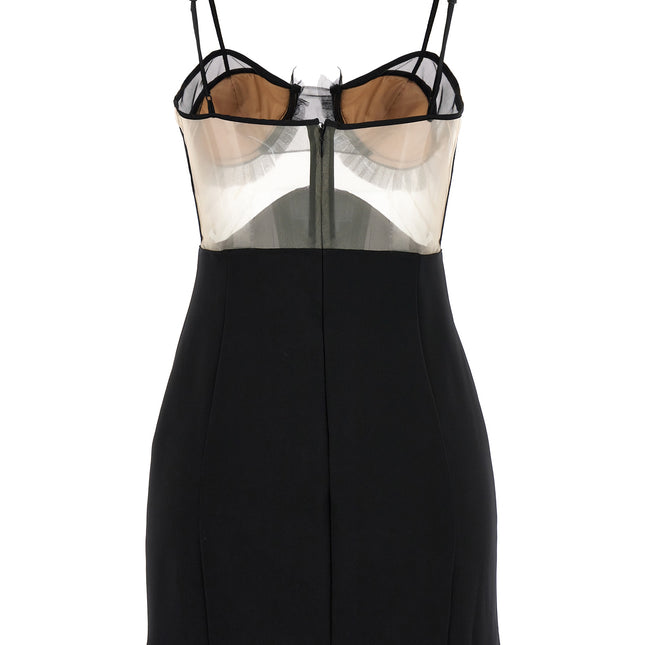 Nensi Dojaka Black Viscose Short Dress